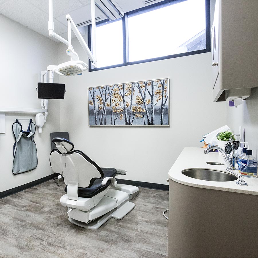 Our dental treatment room